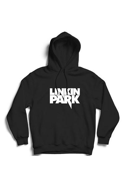 The Fame Linkin Park Written Logo - Суитшърт с качулка и рок метъл група
