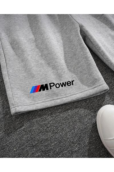 NewCabin Νέα σεζόν Καλοκαίρι BMW Mpower εμπριμέ σορτς χωρίς ανύψωση, χαλαρή εφαρμογή