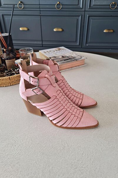 TOPUKLA 019 1007 Topukla Kadın Süet Yazlık Bot