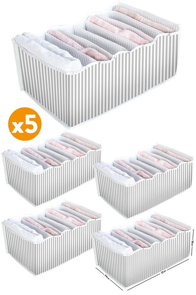 ESTİ STD 5 kusů – 8 přihrádkový harmonikový organizér – velký 24 x 37 x 18 klasický