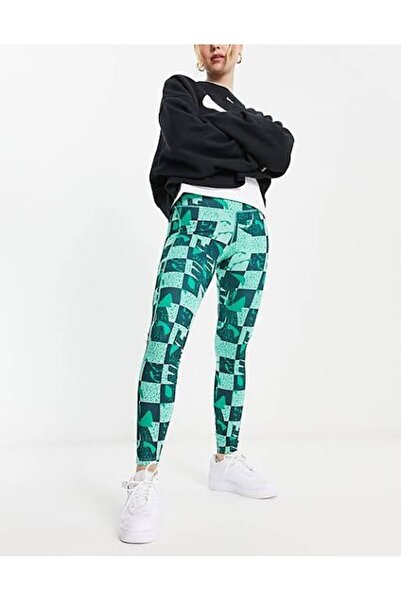 Nike Dri-Fit Epic Fast Graphic Mid-Rise Running Kadın Tayt dq6310-369