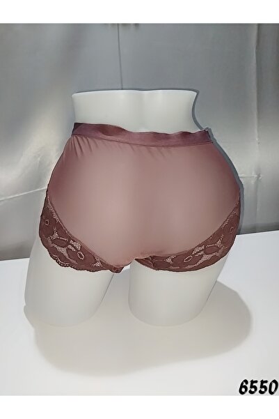 Leylim 5'li Büyük Beden Ön Ve Arka Tüllü-dantelli Bikini Külot
