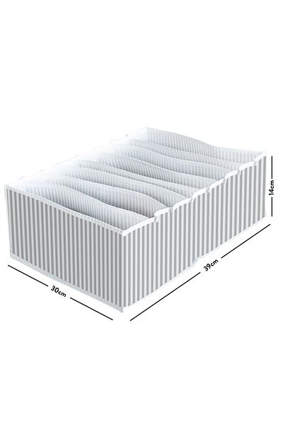 ROYALHOUSE 2 Pieces -XL- Size -8- Compartment Drawer Accordion Organizer Organizer