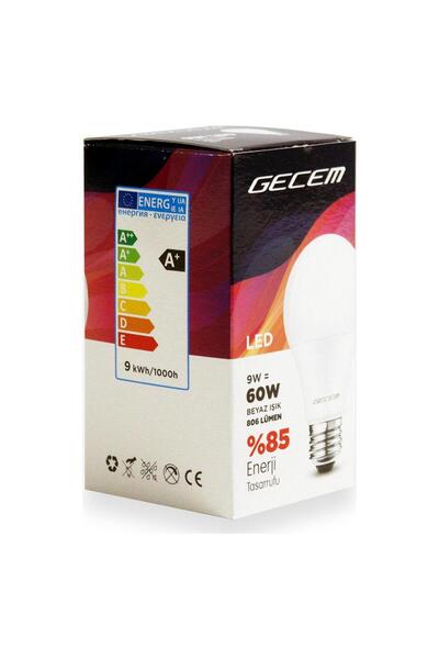 gecem 9w 6000k E27 Led Ampul Gecem (10 ADET)