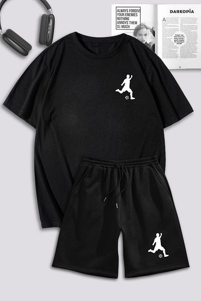 macklin Σετ φόρμας Unisex Γυναικεία Ανδρικά Ποδοσφαιριστές με στάμπα μεγάλου μεγέθους μπλουζάκι και σορτς