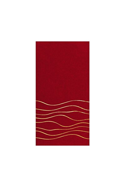 Story منديل ورقي منقوش بخط ذهبي مقاس 33x33 سم 16 قطعة 1/8 قابلة للطي باللون ا...