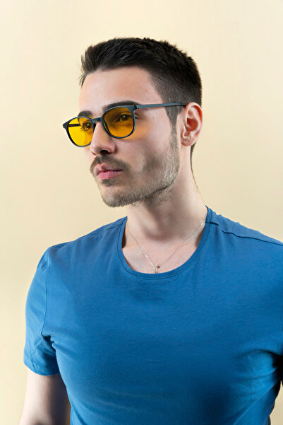 LUNOX Matte Black Antifar Polarized Driver's Glasses