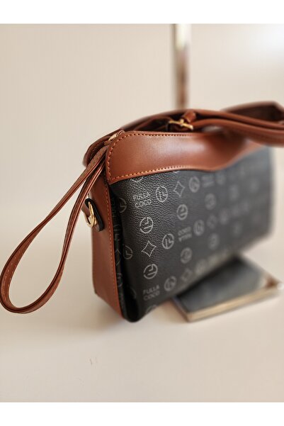 fulla coco Чорно-коричнева жіноча сумка через плече