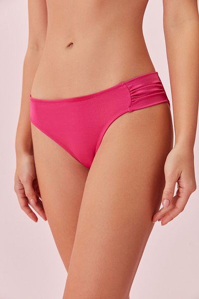 SUWEN Seitlich plissiertes Bikini-Unterteil