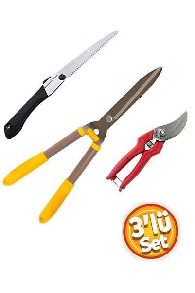 Depolife Ağaç Dal Kesme Katlanır Testere Çim Çit Ot Kesme Bahçe Düzenleme Ahş...