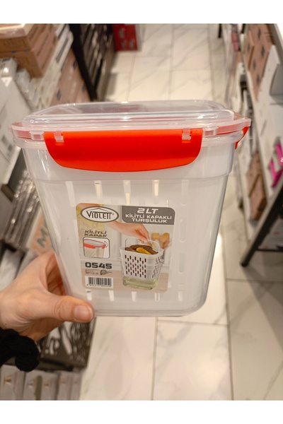 Violet 2lt kapaklı turşuluk