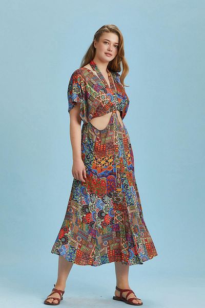 Los banditos Rochie Marime Plus Model Etnic