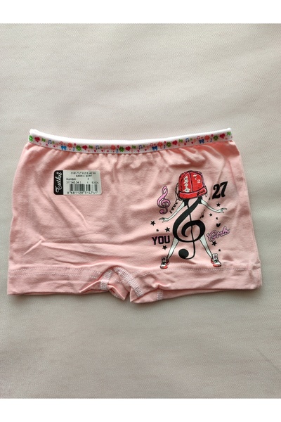 Tutku Kız Çocuk Pamuklu Likralı Boxer 0181 6-Lı