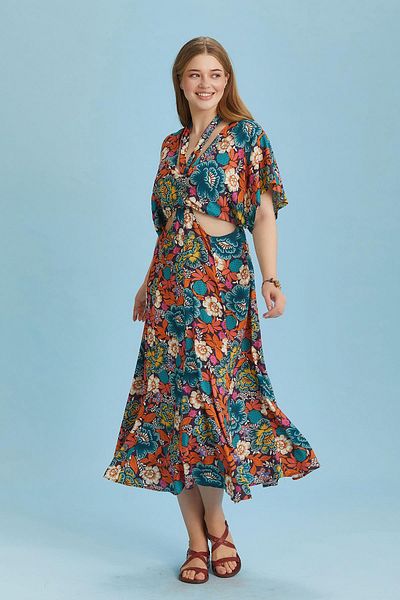 Los banditos Rochie Plus Size cu model etnic