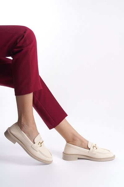 Moda Değirmeni Skin Skin Γυναικεία αγκράφα Loafer Casual Παπούτσια Bg1095-112-0006