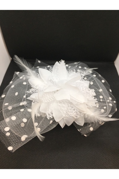 Çınar Aksesuar Wedding hat - Wedding Kepi - (medium) - Off White