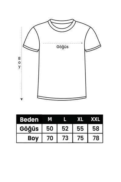 Medinenur Unisex tričko Brooklyn Printed Crew Neck