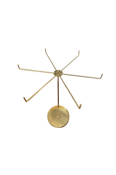 Aleda حامل شجرة المجوهرات المعدنية الذهبية - منظم