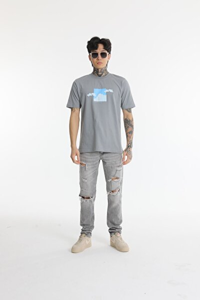 The Champ Clothing Ανδρικό βαμβακερό μπλουζάκι με στάμπα με λαιμόκοψη