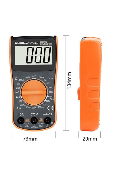 Wellhise Modalist Vc830L Measuring Instrument Multimeter Avometer New Desinger 744636