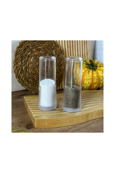 Kadim Vizyon Kelvin Mika 2-Piece Acrylic Salt and Pepper Shakers 11 Cm