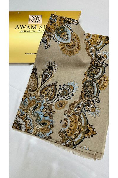 AWAM SILK 100% Pure Wool Shawl 170*60cm