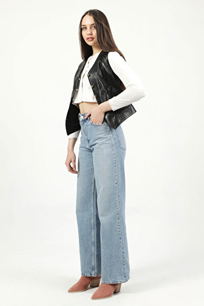 Dericlub 001 Genuine Leather Women's Vest