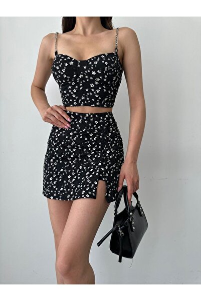 Elizan Set de detalii cu lanțuri cu modele florale