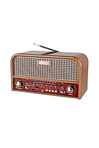 BLOMSTER EVERTON RT-715 Bluetooth, Usb/Sd/Fm 3 Band Radyo Nostalji Müzik Kutu...