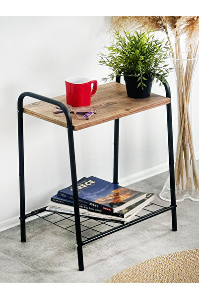 Weblonya Komodin Telli Yan Sehpa Raflı Sehpa 5079