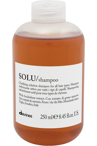 Davines 250ml Solu Shampoo - Cleansing and Protective Shampoo for All Hair Types CYT64646