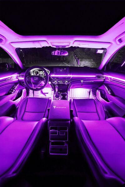 C9 Araç Içi Neon Ledi Ip Led Torpido Ledi 3 Metre Neon Led Mor (1 ROLE)