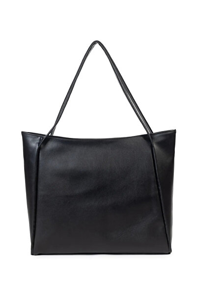 Ksburda - Nou Çift Saplı Shopper Çanta siyah
