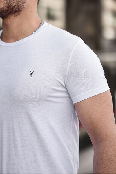 COMBİNE MİCHAİL Tricou pentru bărbați, 100% bumbac, respirabil, cu gâtul turnat, cu croiala normală