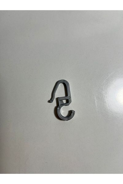 Üçbey Rustic Ring Clip Curtain Clip (40 Pieces) Anthracite Clip