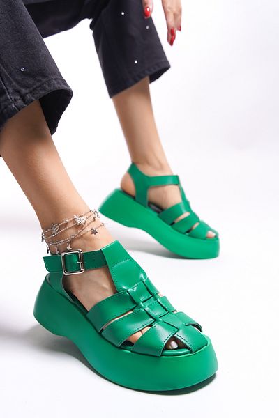 Riccon Felsalin Γυναικεία Σανδάλια0012800 Green Skin
