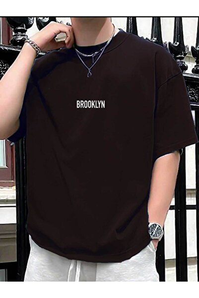 Medinenur Μπλουζάκι με στάμπα Brooklyn Unisex Crew Neck