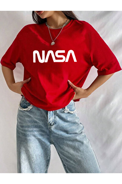 Medinenur NASA Štampano Unisex crna T-shirt