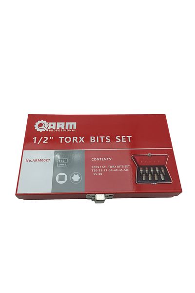 Arm 1/2 Torx Bits Set 9PC