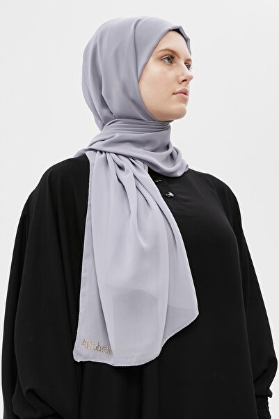 Altobeh Plain Chiffon Shawl Gray