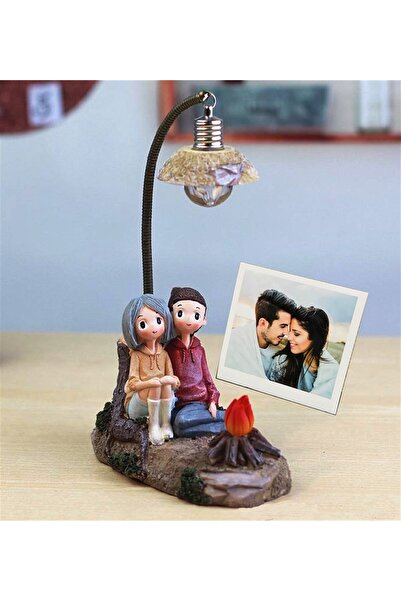 Hediye Vakti Kişiye Özel Mutlu Sevgili Aşıklar Işıklı Biblo