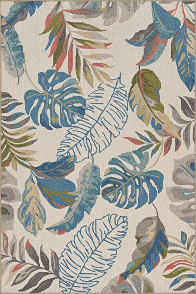 Rugs Modern Halı Mavi Gri Temalı Yaprak Desenli Kreatif Modern Dekoratif Halı...