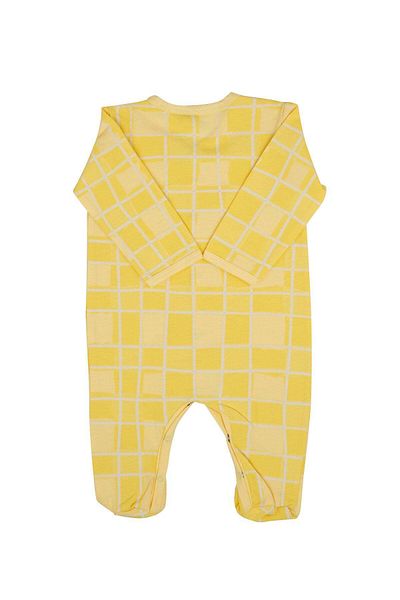 Jrmori Square Printed Jumpsuit with Snap Fasteners
