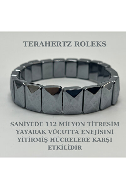 YILDIZ DOĞAL TAŞ Terahertz Doğal Taş Roleks Bileklik
