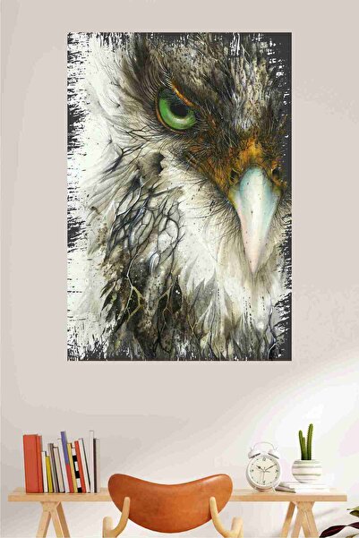 LİPYOS Ξύλινη ρετρό αφίσα με θέμα το γεράκι 3 mm