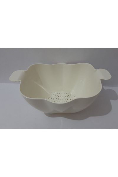 renkli çiçekler Strainer Plastic Vegetable Fruit Pasta Strainer