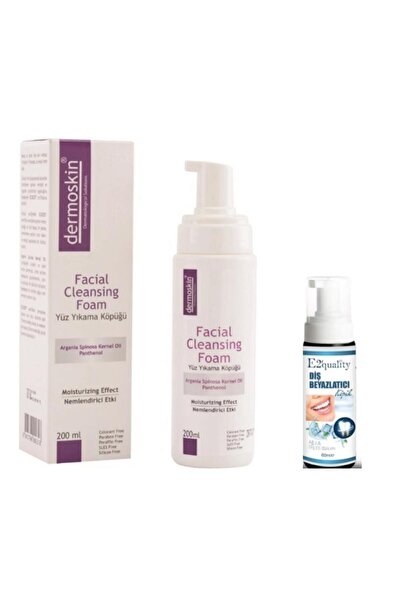 Dermoskin 200 ml Face Wash Foam - Teeth Whitening Gift Foam