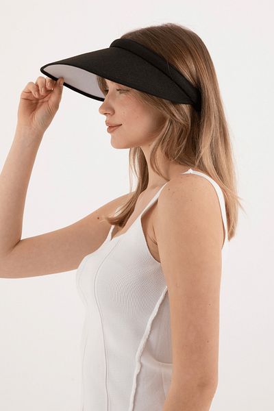 Hat Town UV Protective Straw Visor Visor Tennis Hat