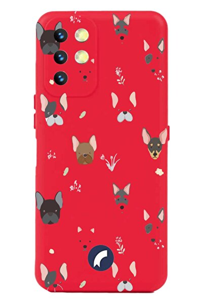 Reeder حافظة سيليكون باللون الأحمر S19 Max مع طباعة وحماية الكاميرا