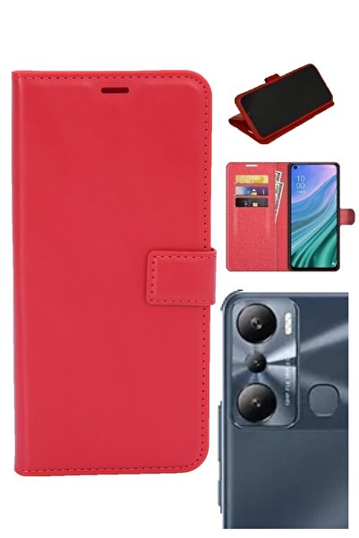 INFINIX Infınıx Hot 20i Uyumlu Kamera Korumalı Cüzdanlı Ve Kapaklı Kılıf